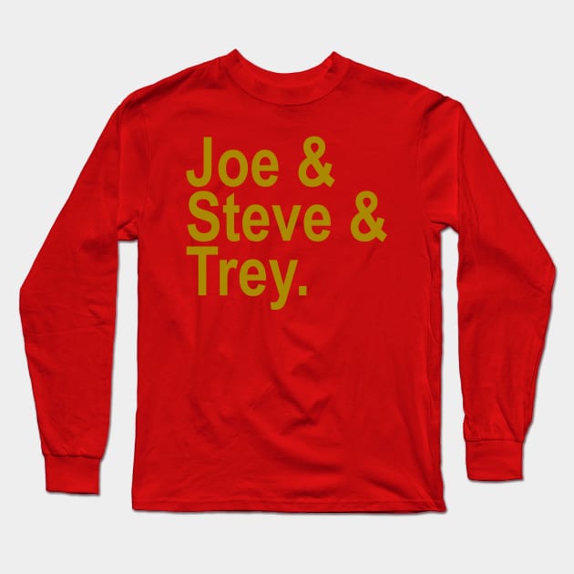 Retro 49ers legendary quarterbacks with Trey Lance Long Sleeve T-Shirt by Retro Sports